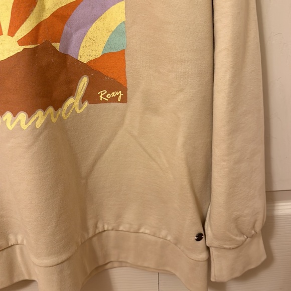 Roxy Juniors' Paradise Bound Oversized Sweatshirt size small - Picture 5 of 7